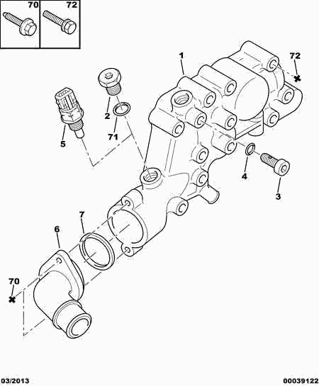 PSA 1336 N1 - Termostat,lichid racire allinparts.ro