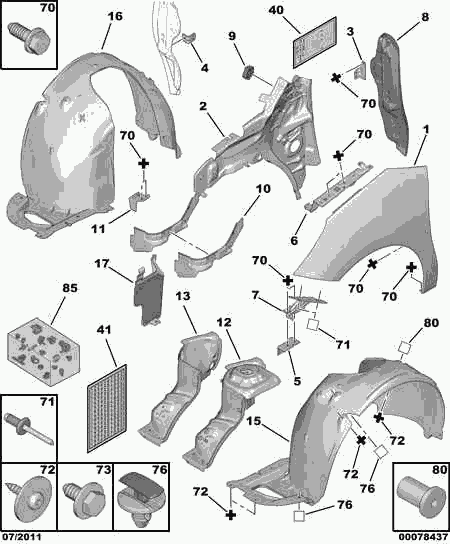 PSA 7840 X7 - Aripa allinparts.ro