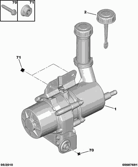 PSA 4007 SR - Pompa hidraulica, sistem de directie allinparts.ro