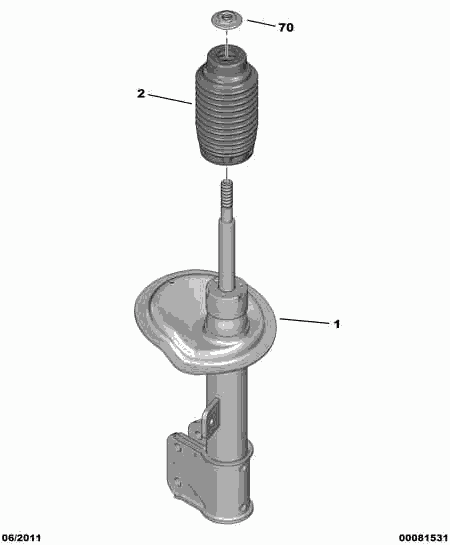 PSA 5202 SJ - Amortizor allinparts.ro