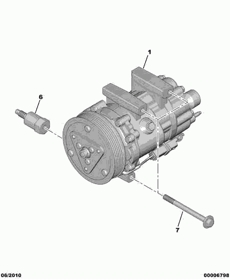 PSA 6453.QP - Compresor, climatizare allinparts.ro