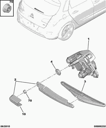 VAG 6423 H7 - Lamela stergator allinparts.ro