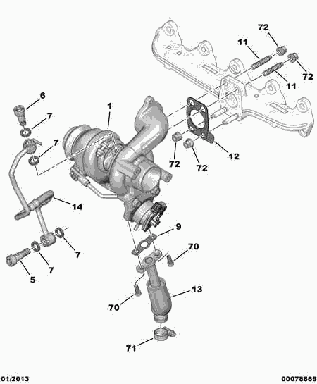 FORD 0375 Q9 - Set montaj, turbocompresor allinparts.ro