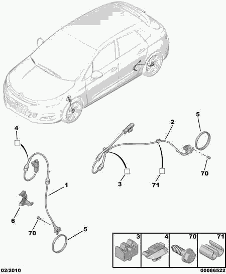 PSA 4547.L3 - PSA 4547.L3 - Cablu, frana de parcare allinparts.ro