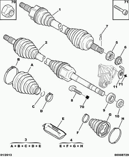 PSA 3272 EJ - Planetara allinparts.ro