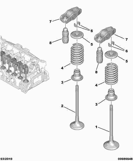 PSA 0949 F5 - Supapa evacuare allinparts.ro