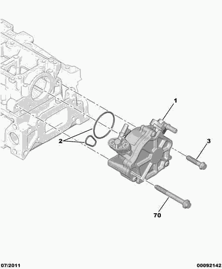 PSA 4565 84 - Pompa vacuum,sistem de franare allinparts.ro