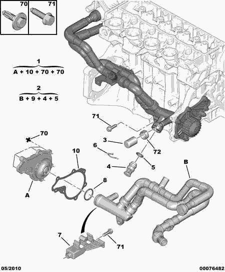 TOYOTA 1201 G8 - Pompa apa allinparts.ro