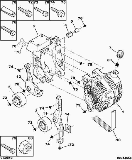 PSA 5705 AN - Generator / Alternator allinparts.ro