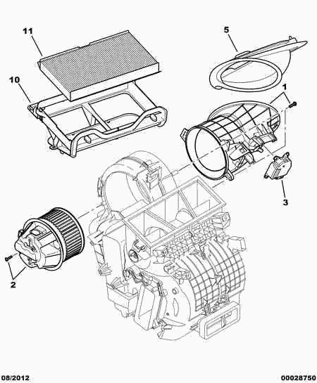 PSA 6447 NV - Filtru, aer habitaclu allinparts.ro