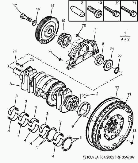 PSA 0515 S4 - Fulie curea, arbore cotit allinparts.ro
