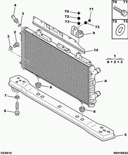 Volvo 1330 97 - Radiator, racire motor allinparts.ro
