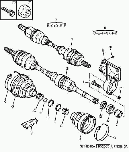 VAG 3293 A2 - Ansamblu burduf, directie allinparts.ro