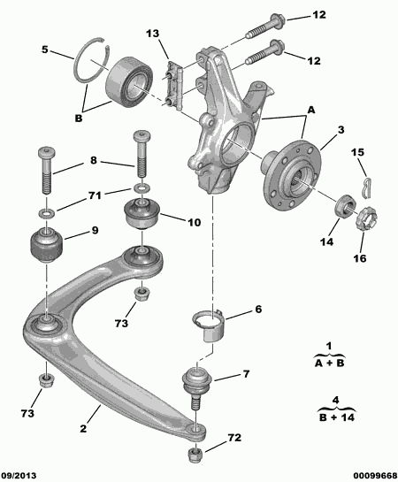 PSA 3520.S2 - Brat, suspensie roata allinparts.ro