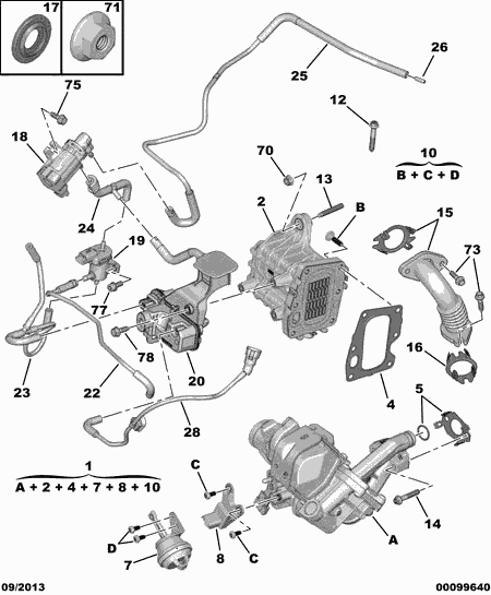 PSA 96 787 456 80 - Radiator, recirculare gaze de esapament allinparts.ro