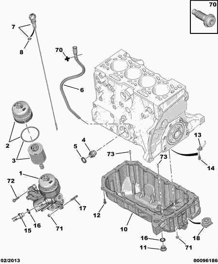 PSA 1103 L7 - PSA 1103 L7 - Capac, carcasa filtru ulei allinparts.ro