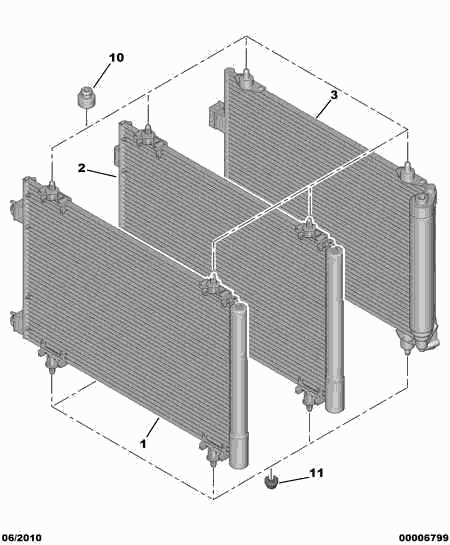 OM 6455 GH - Condensator, climatizare allinparts.ro