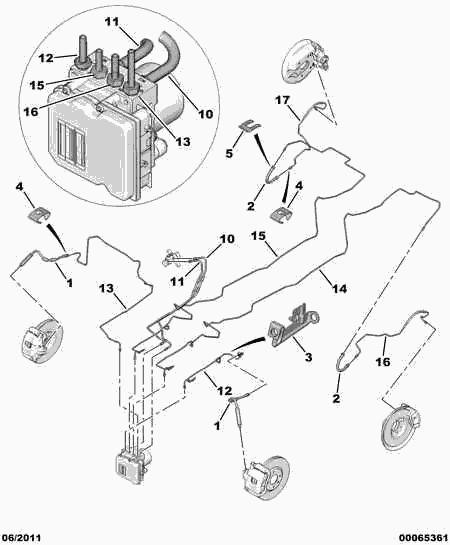 PSA 4814 Z9 - Furtun frana allinparts.ro