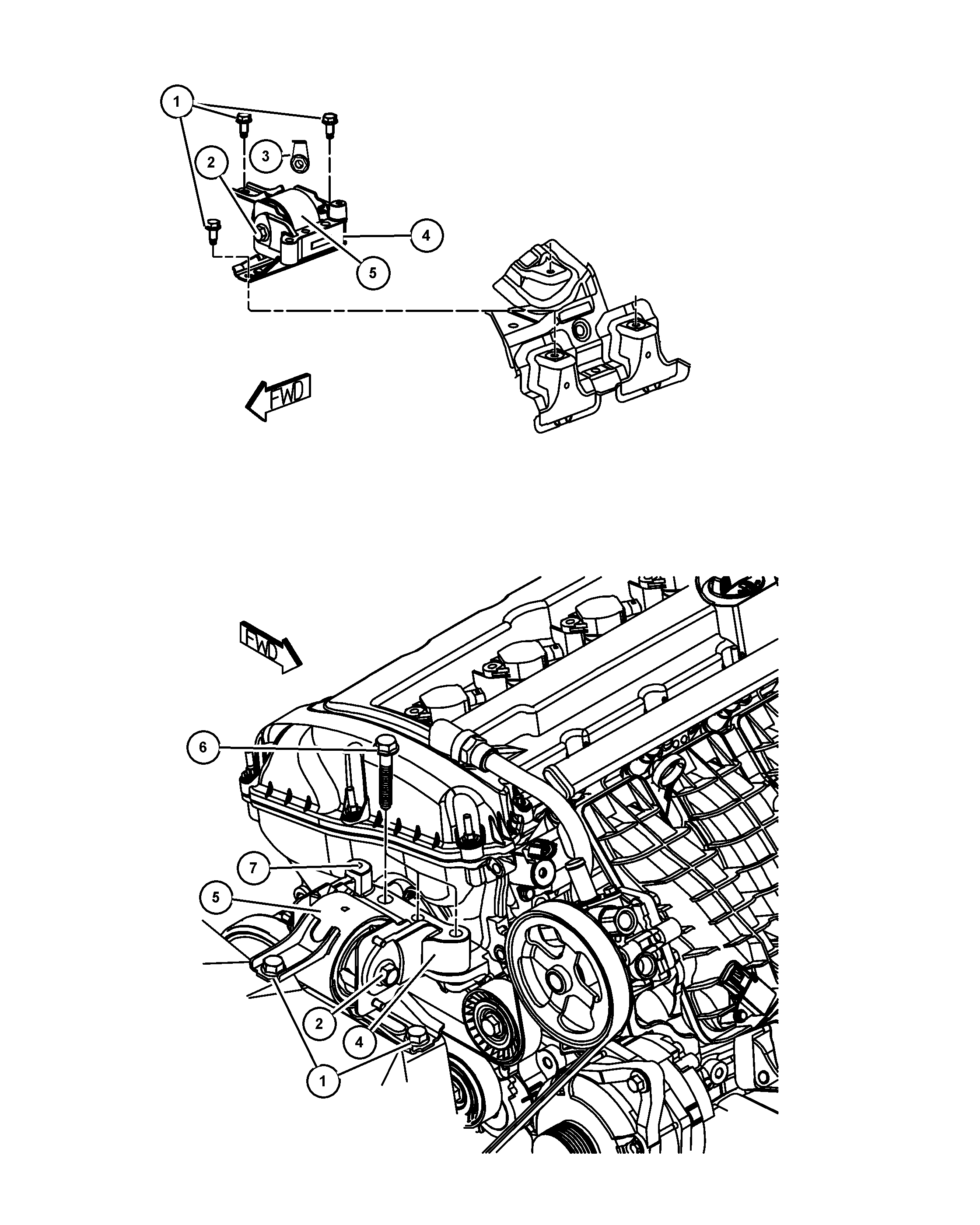 FCA 5105 489AG - Suport motor allinparts.ro