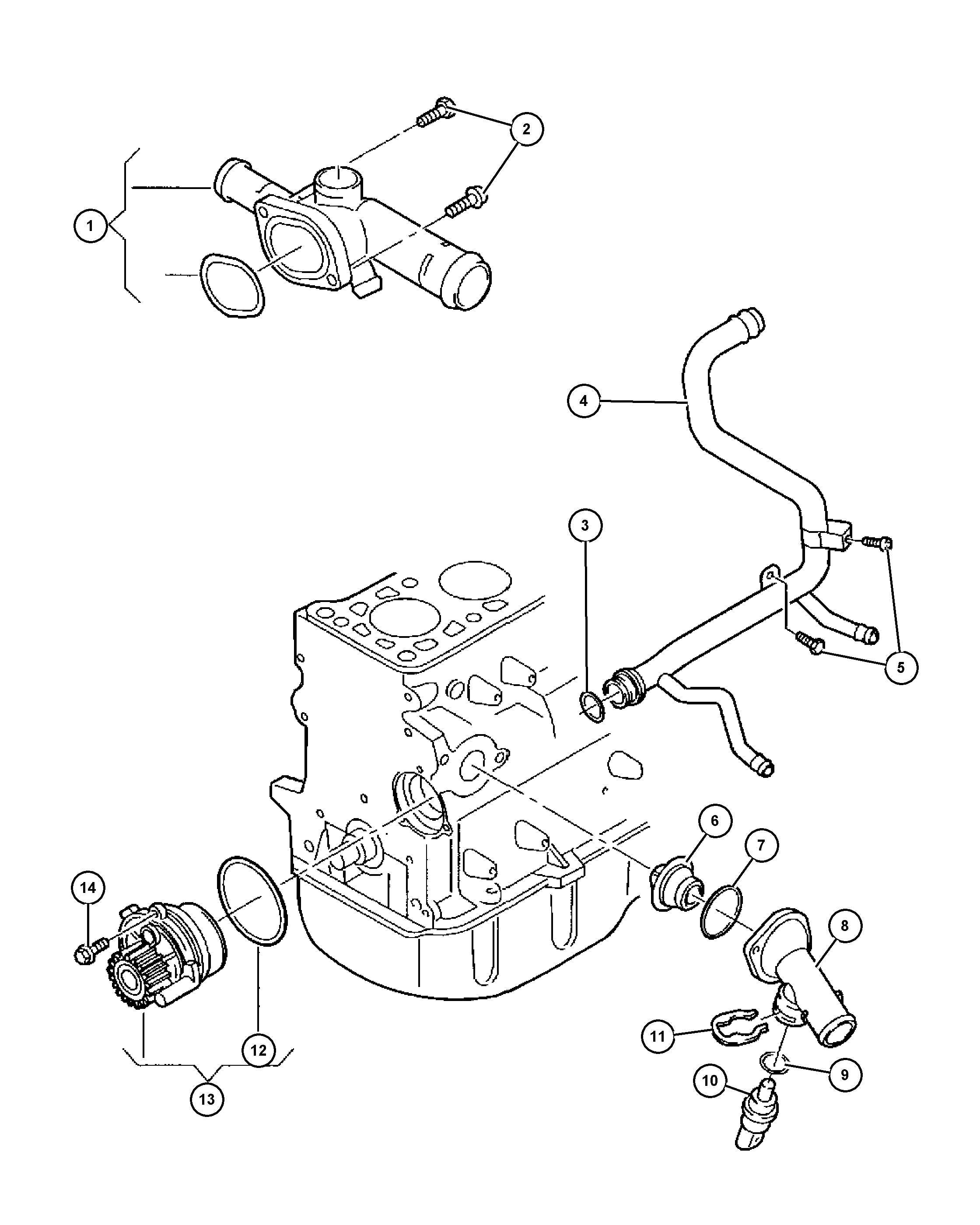 FCA 68000 693AA - Pompa apa allinparts.ro