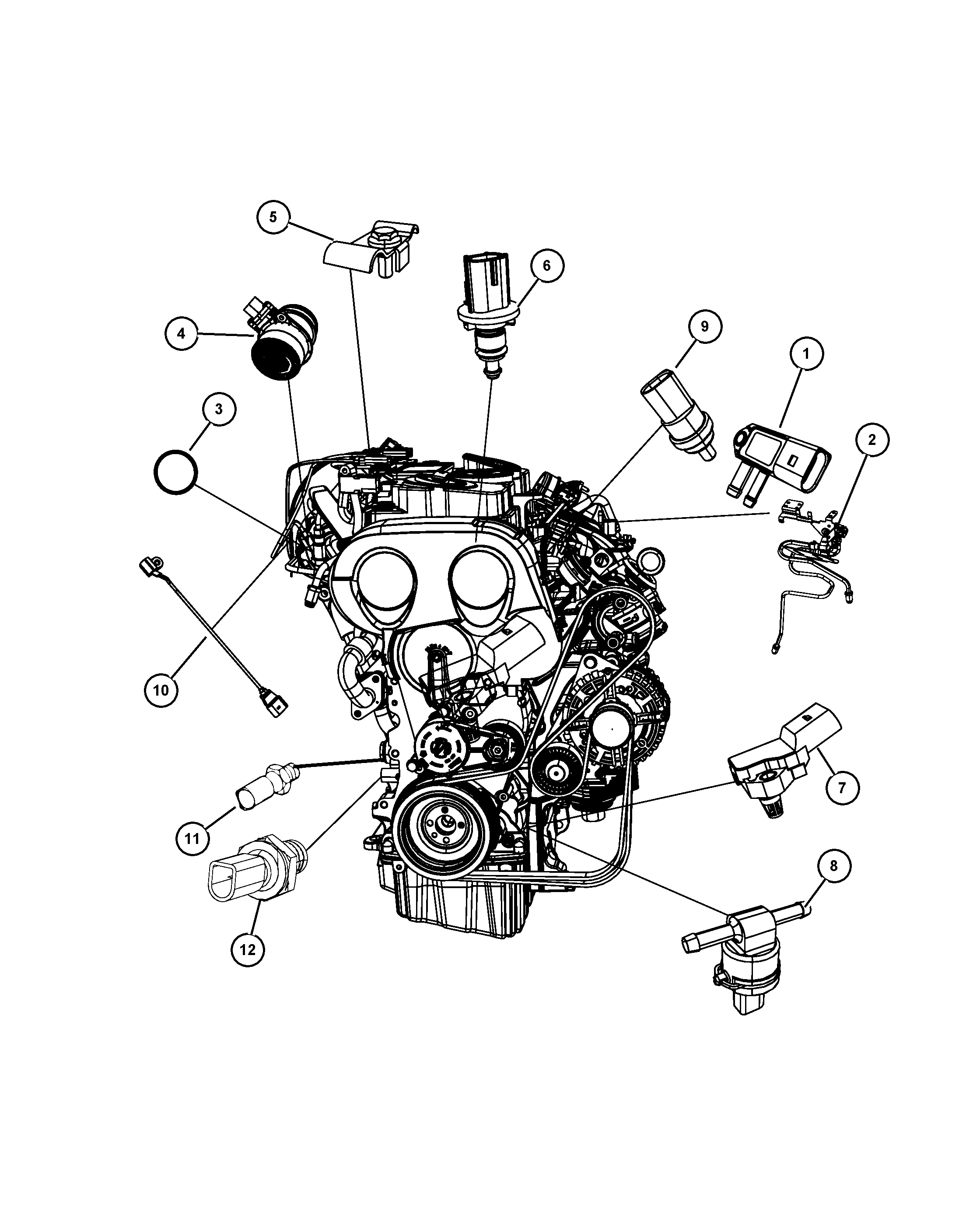 GM 68028 946AB - Senzor,presiune ulei allinparts.ro