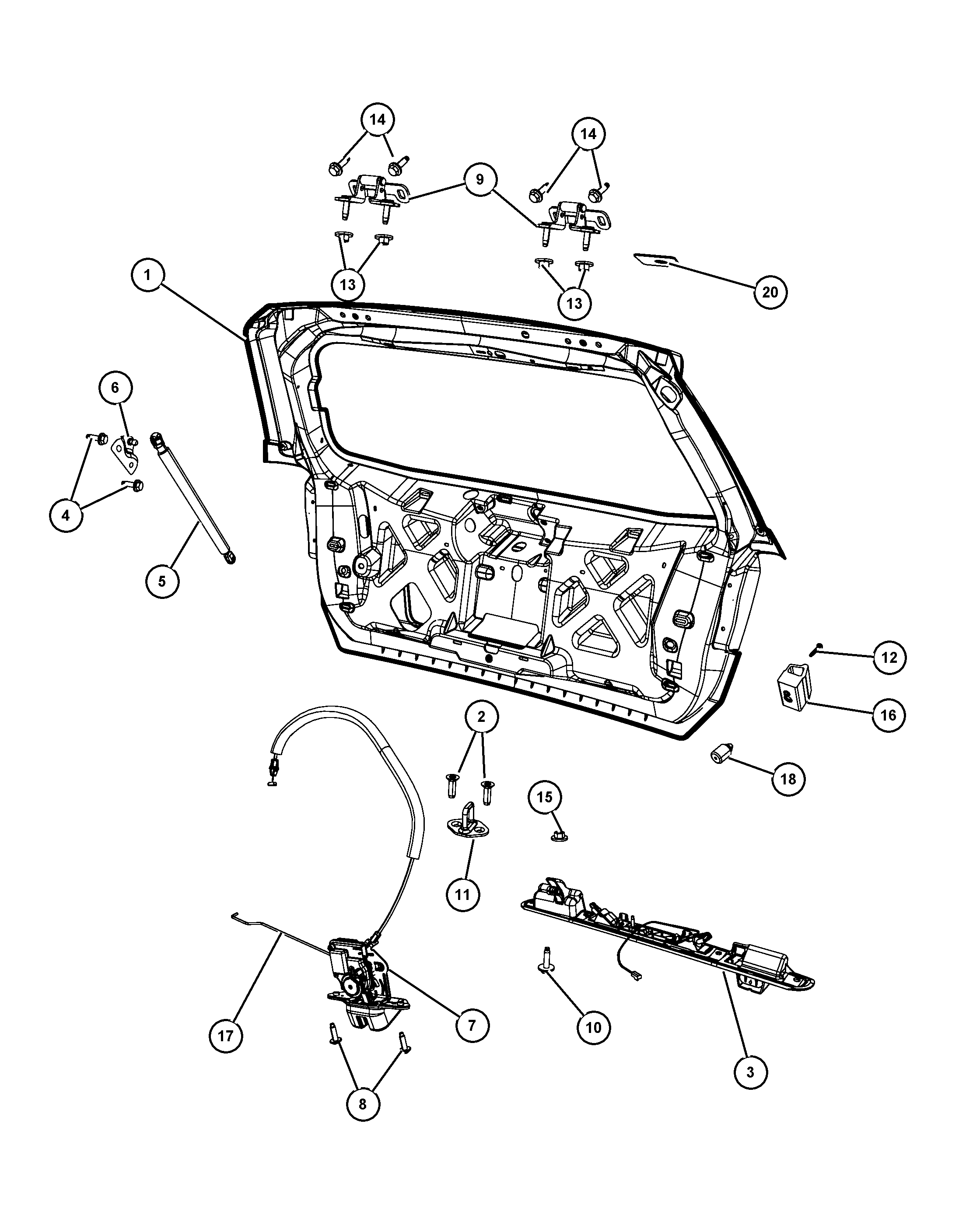 FCA 5178 293AC - Amortizor portbagaj allinparts.ro