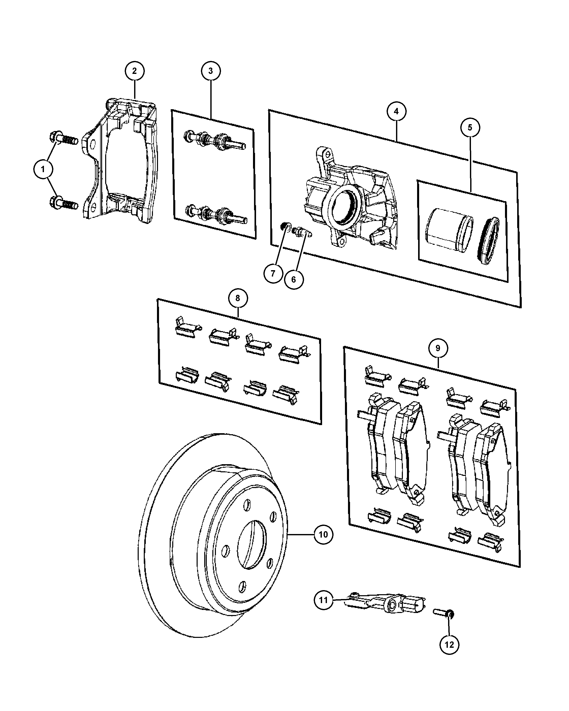 FCA 68003 776AA - Set placute frana,frana disc allinparts.ro