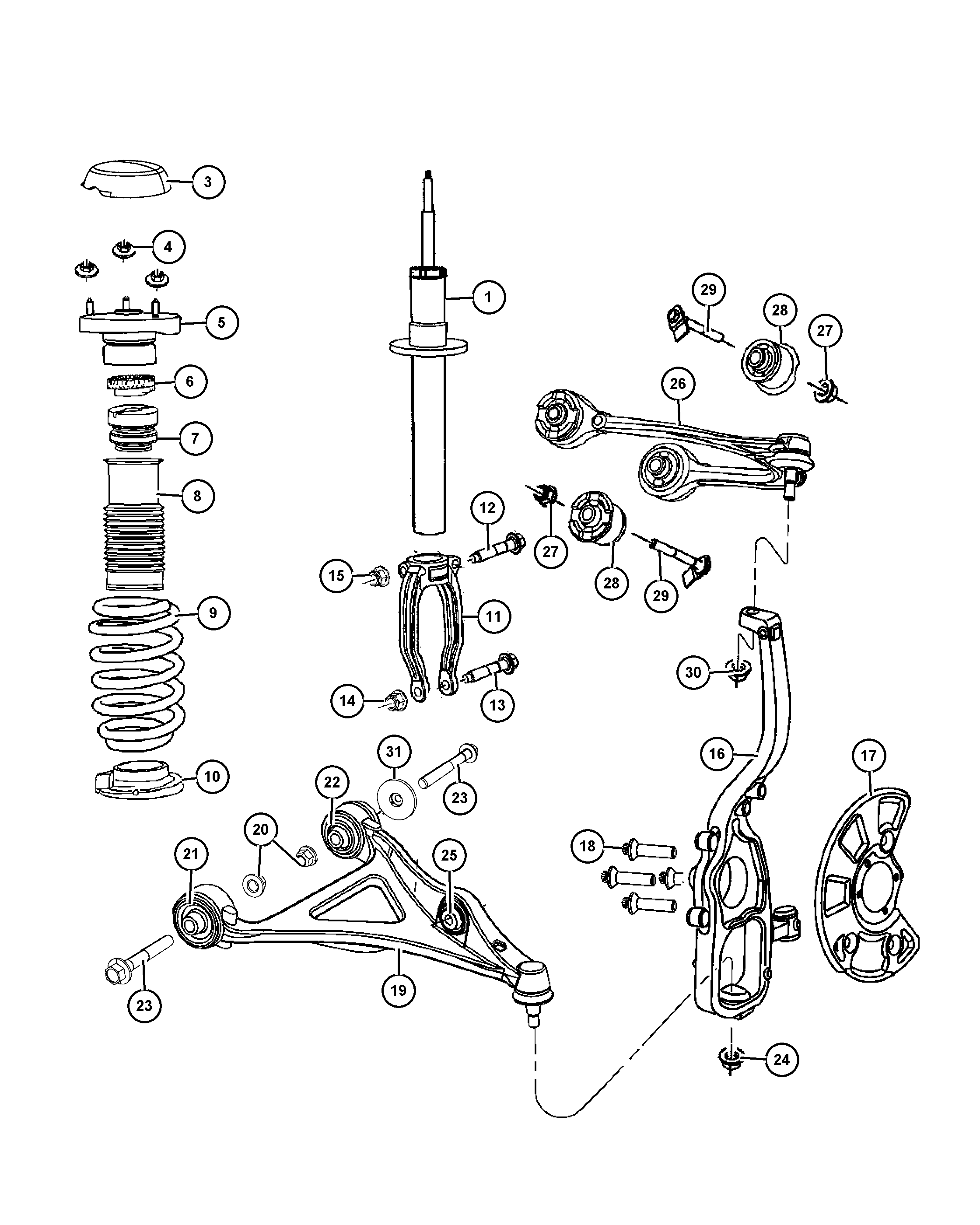 FCA 4895668AB* - Suport,trapez allinparts.ro