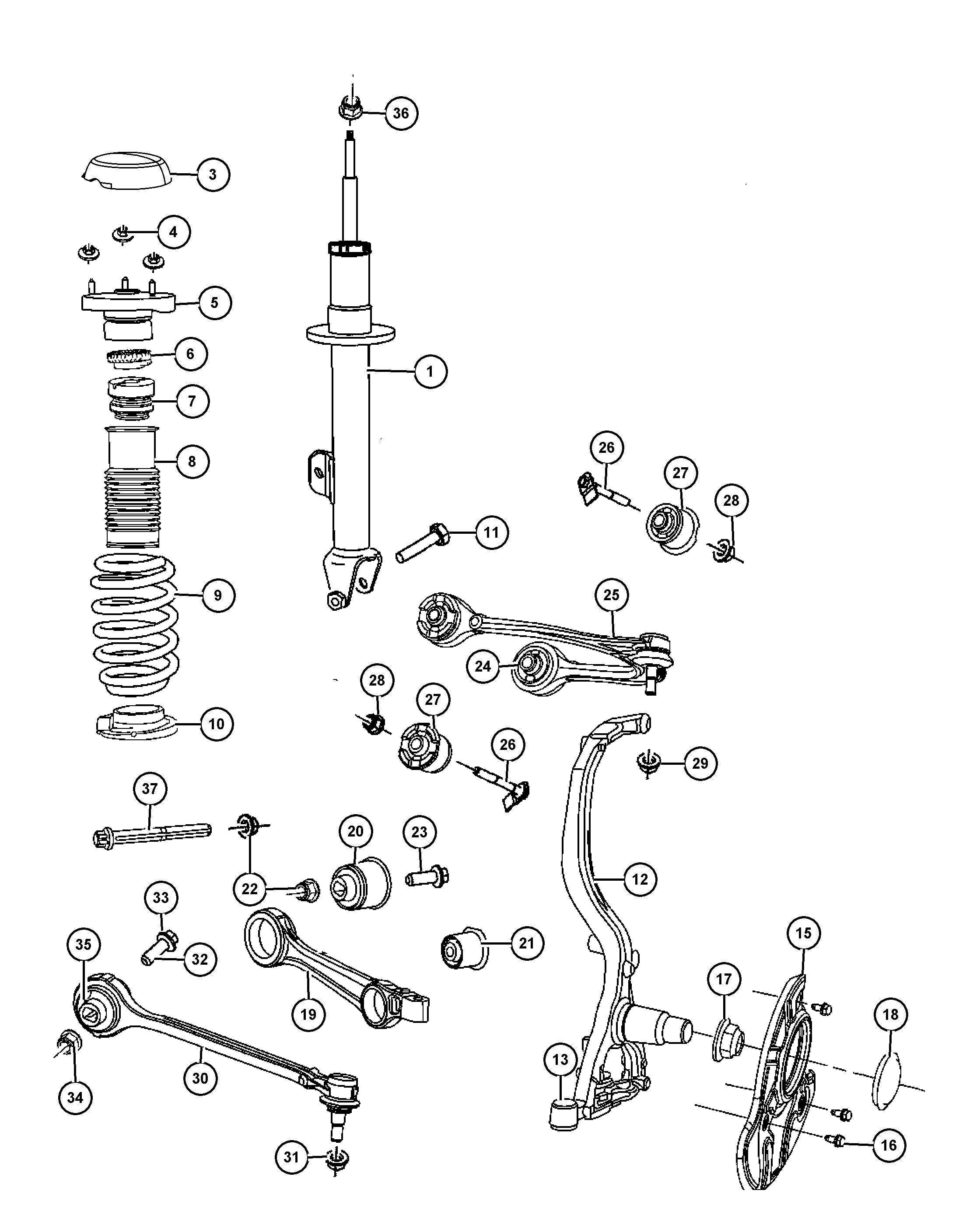 FCA 68045 130AE - Brat, suspensie roata allinparts.ro