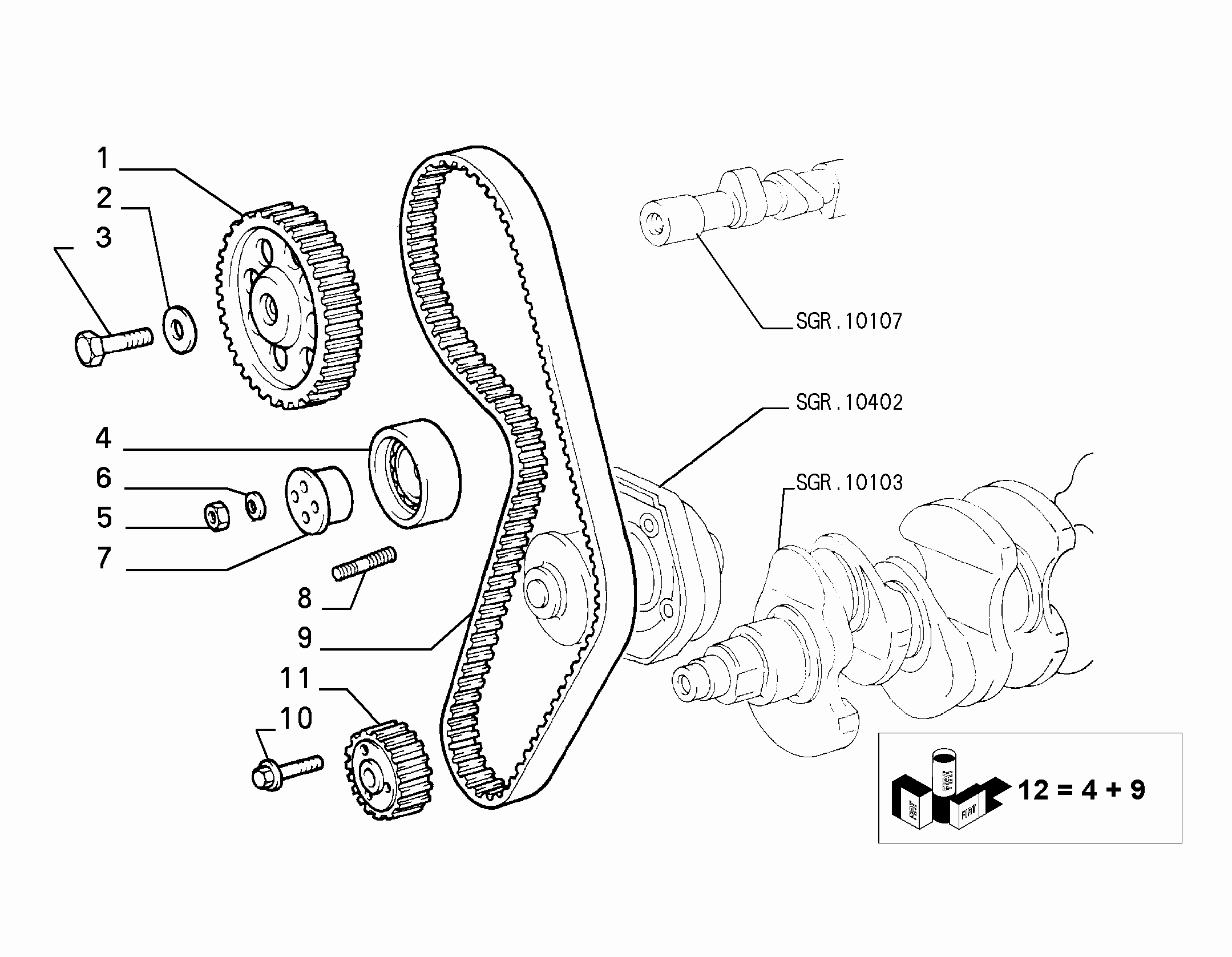 Innocenti 71740977 - Rola intinzator,curea distributie allinparts.ro