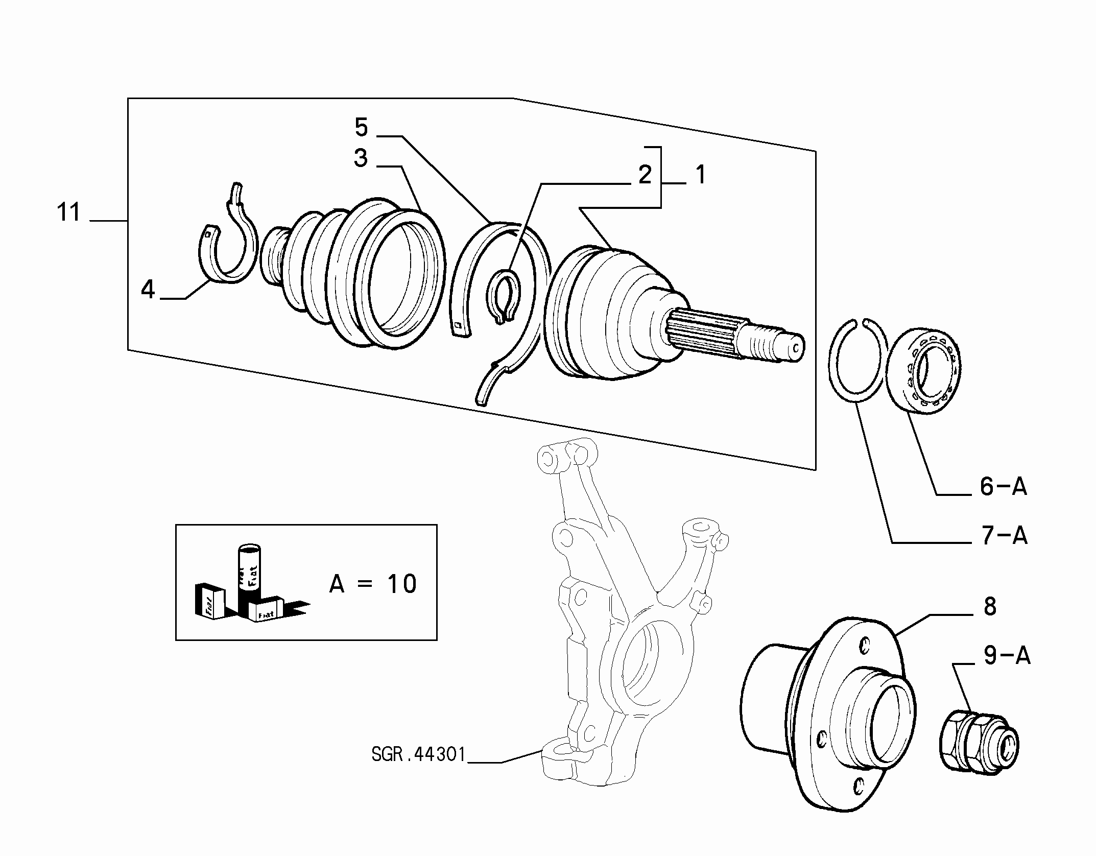 Innocenti 7682886 - Burduf cauciuc, articulatie planetara allinparts.ro