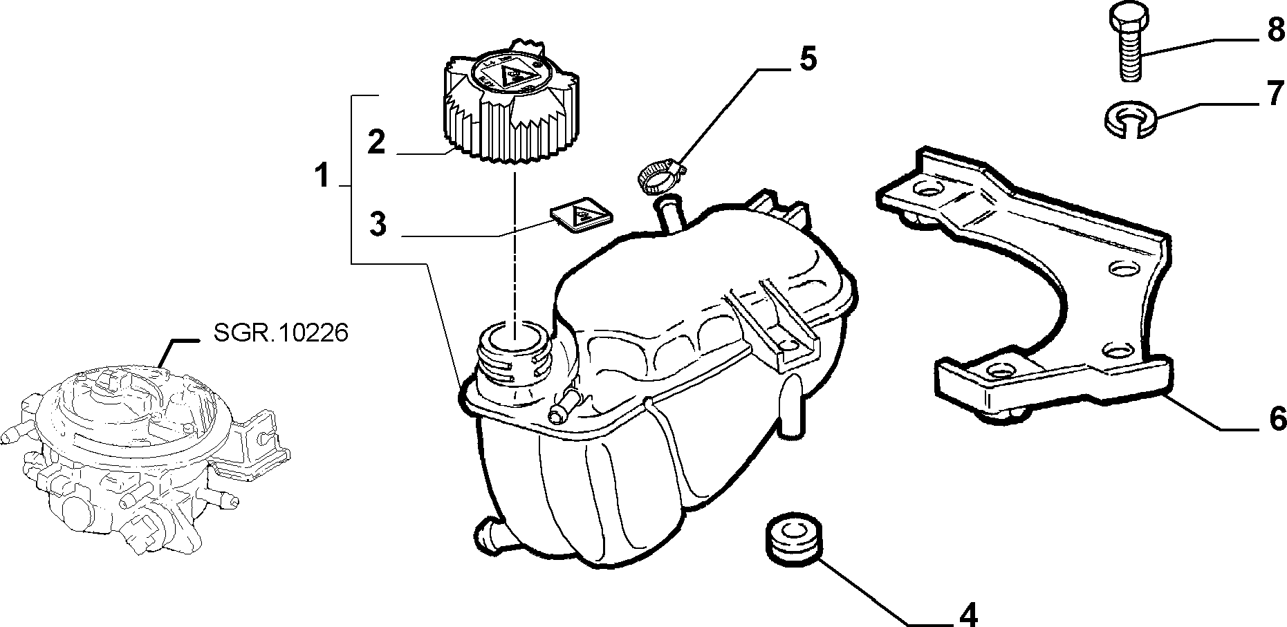 ROVER 46742378 - Buson,radiator allinparts.ro