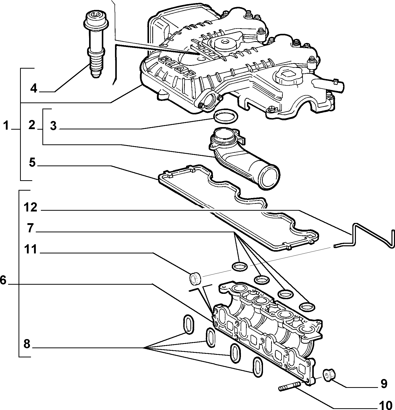 FCA 46548441 - Garnitura, capac supape allinparts.ro