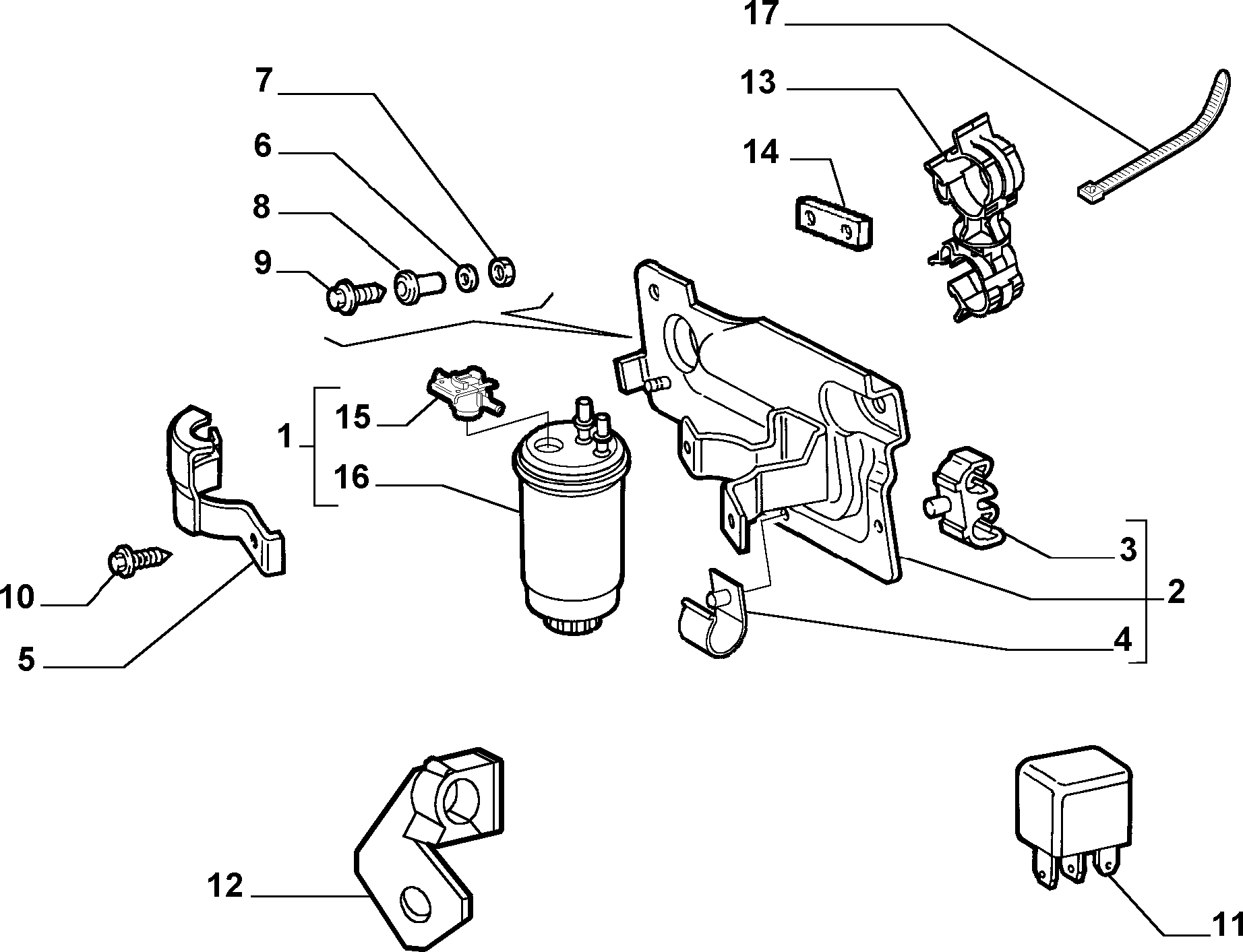 FCA 46531688 - Filtru combustibil allinparts.ro