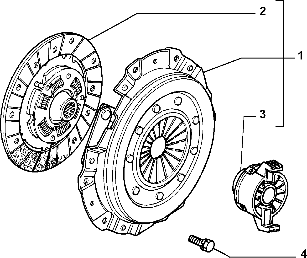 FCA 71734902 - Set ambreiaj allinparts.ro