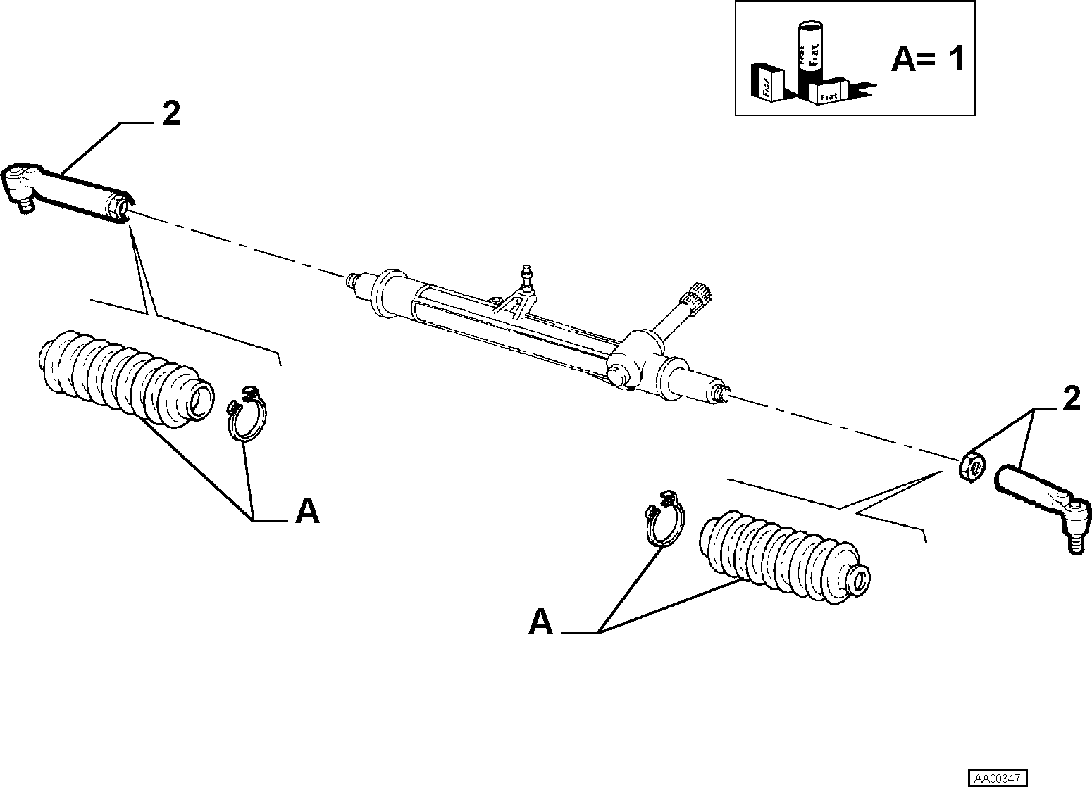 PSA 77363828 - Ansamblu burduf, directie allinparts.ro