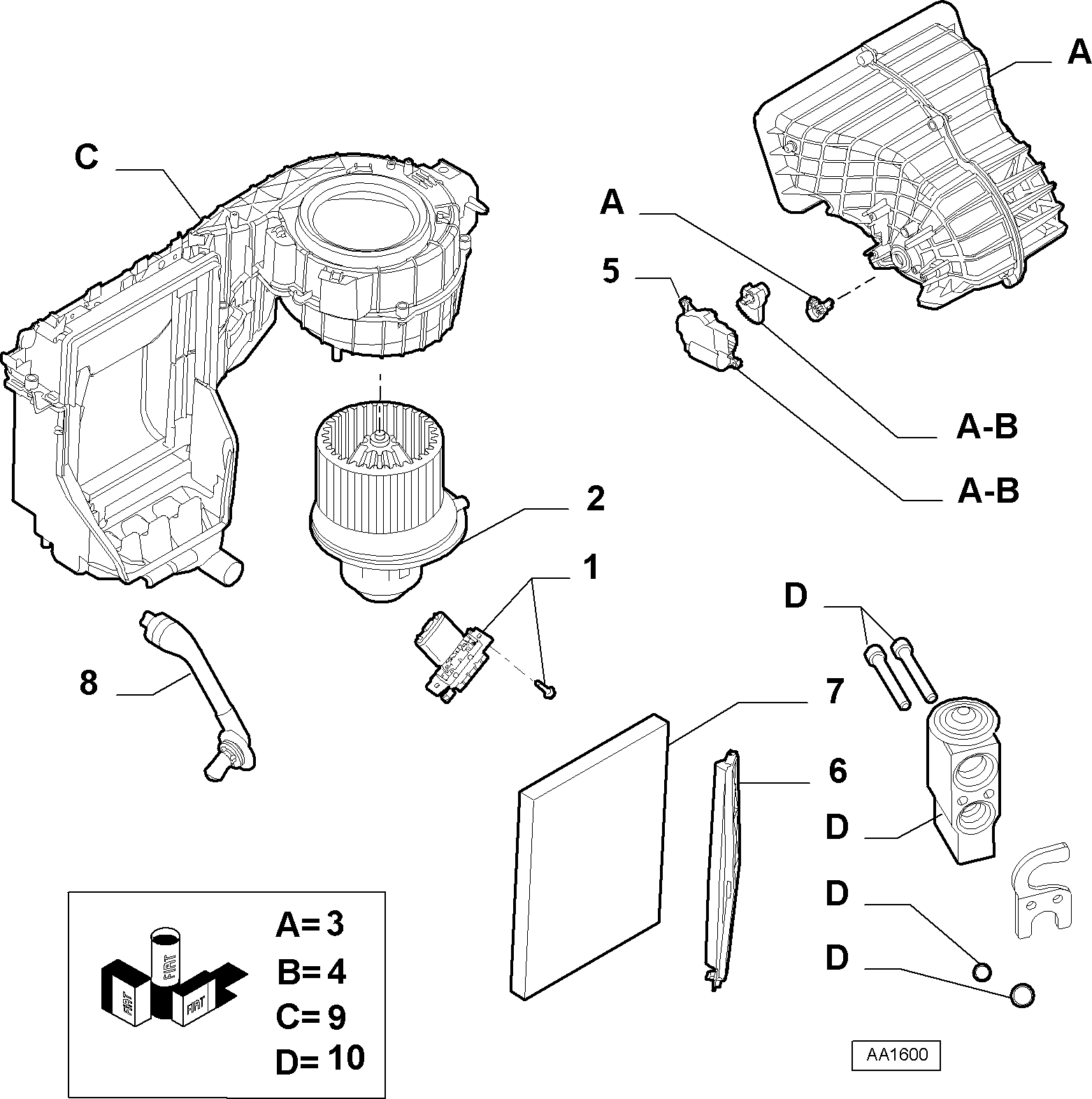 FCA 55702456 - Filtru, aer habitaclu allinparts.ro