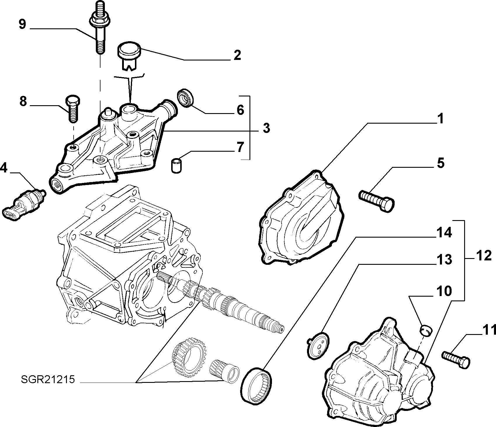 FCA 40004800 - Simering, cutie automata allinparts.ro