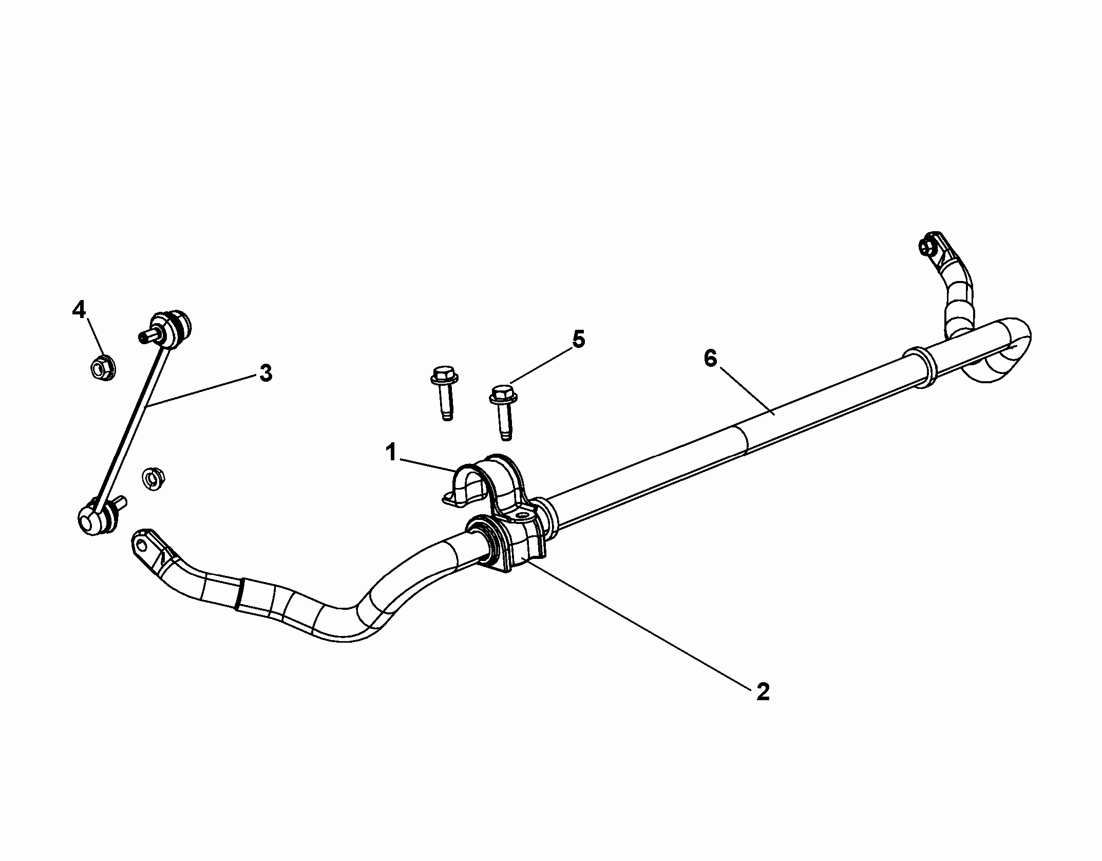 FCA K04766962AA - Brat / bieleta suspensie, stabilizator allinparts.ro