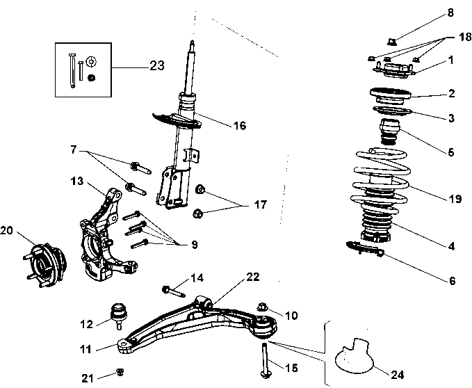 FCA K05168160AB - Suport,trapez allinparts.ro