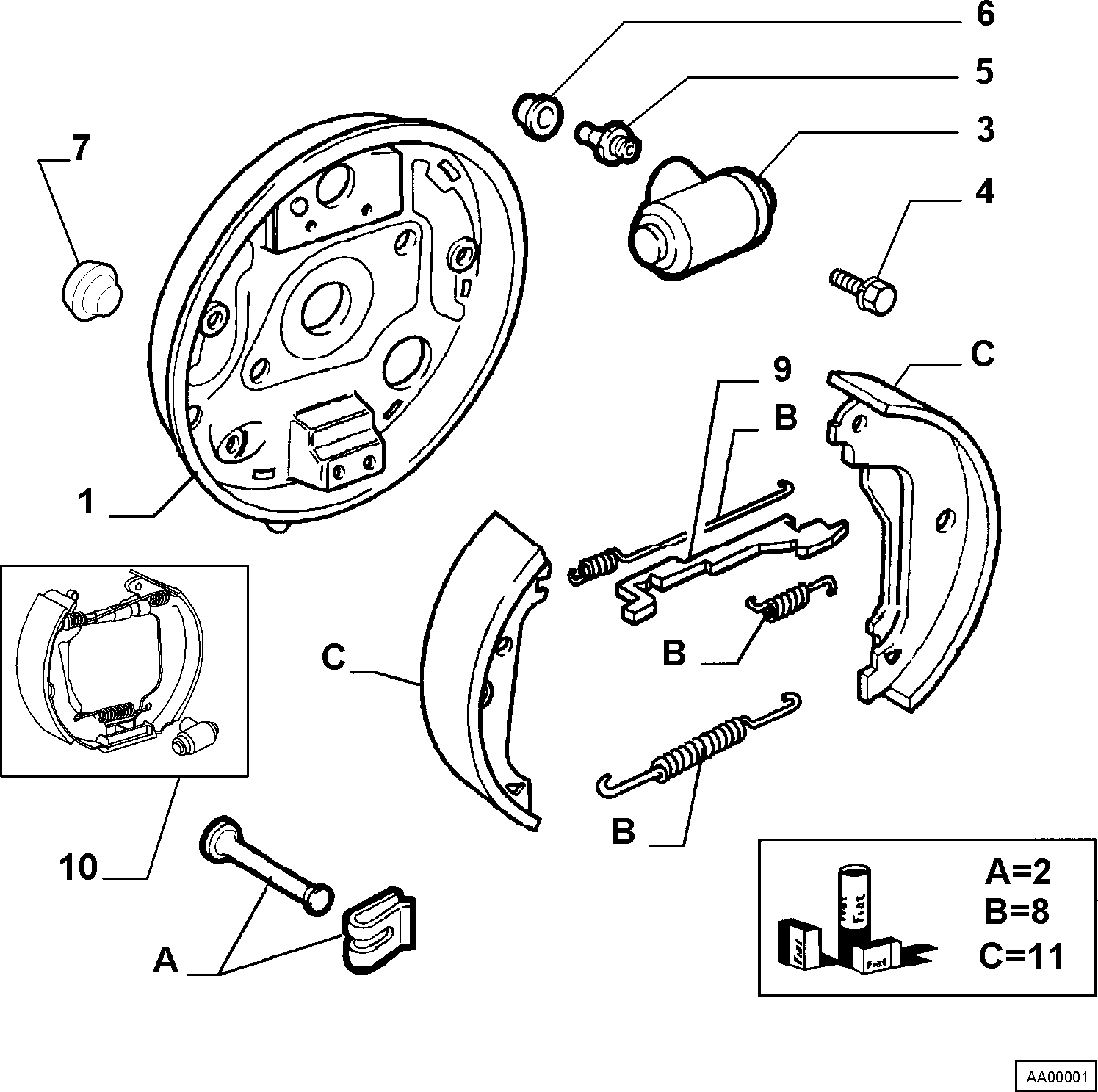GM 9948931 - Cilindru receptor frana allinparts.ro