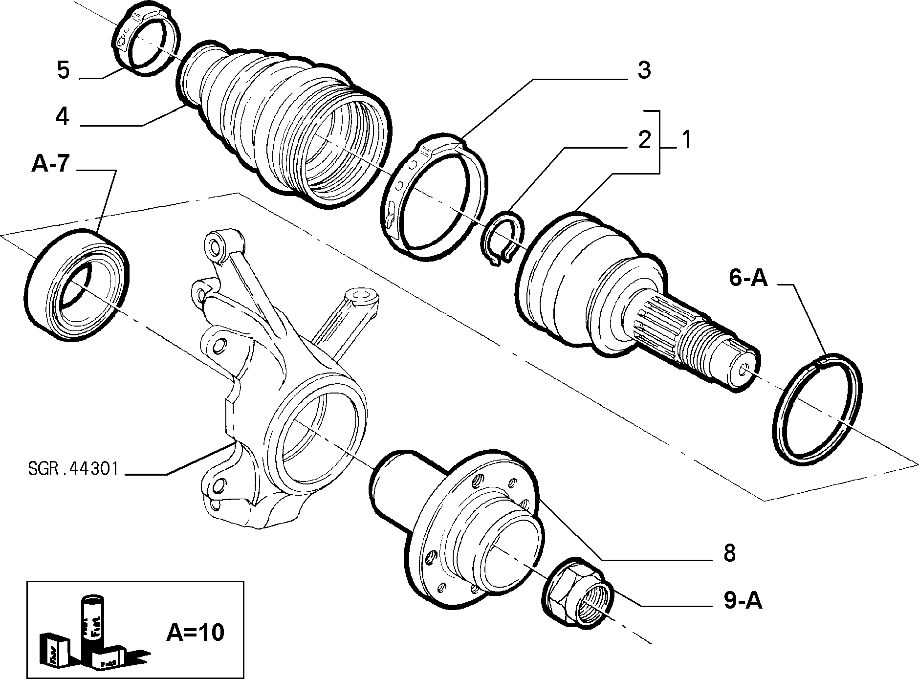 FCA 46773659 - Set rulment roata allinparts.ro