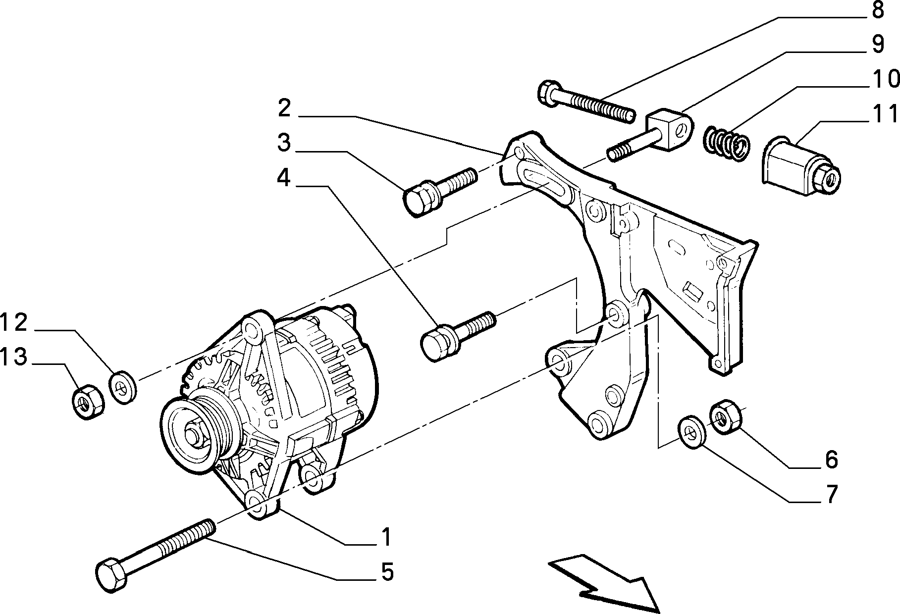 FCA 46430526 - Generator / Alternator allinparts.ro