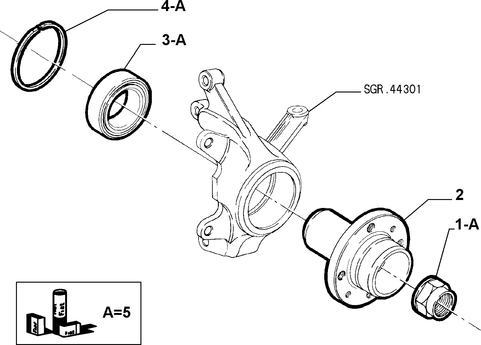 FCA 46773661 - Set rulment roata allinparts.ro