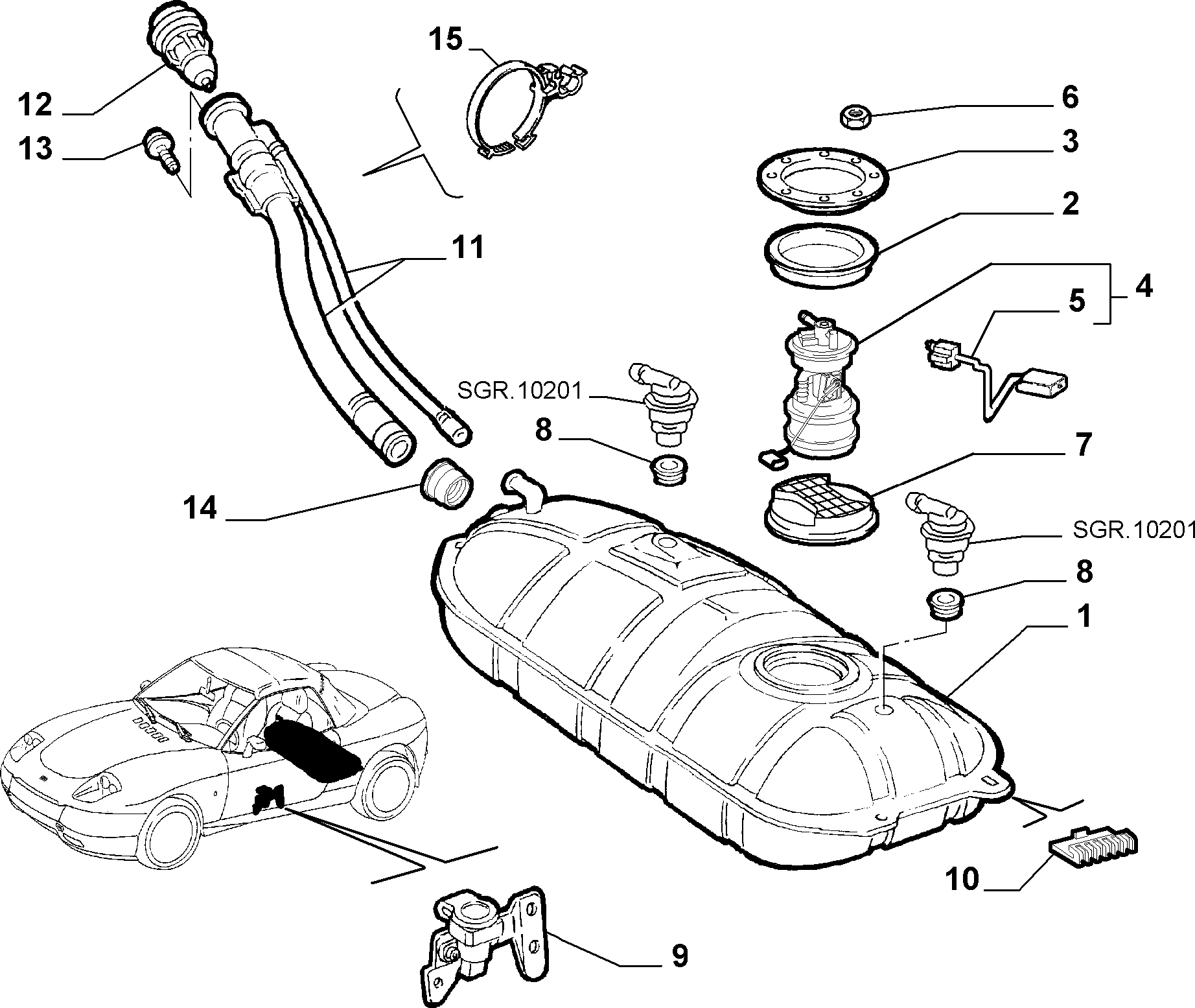 FCA 46475717 - Modul alimentare combustibil allinparts.ro
