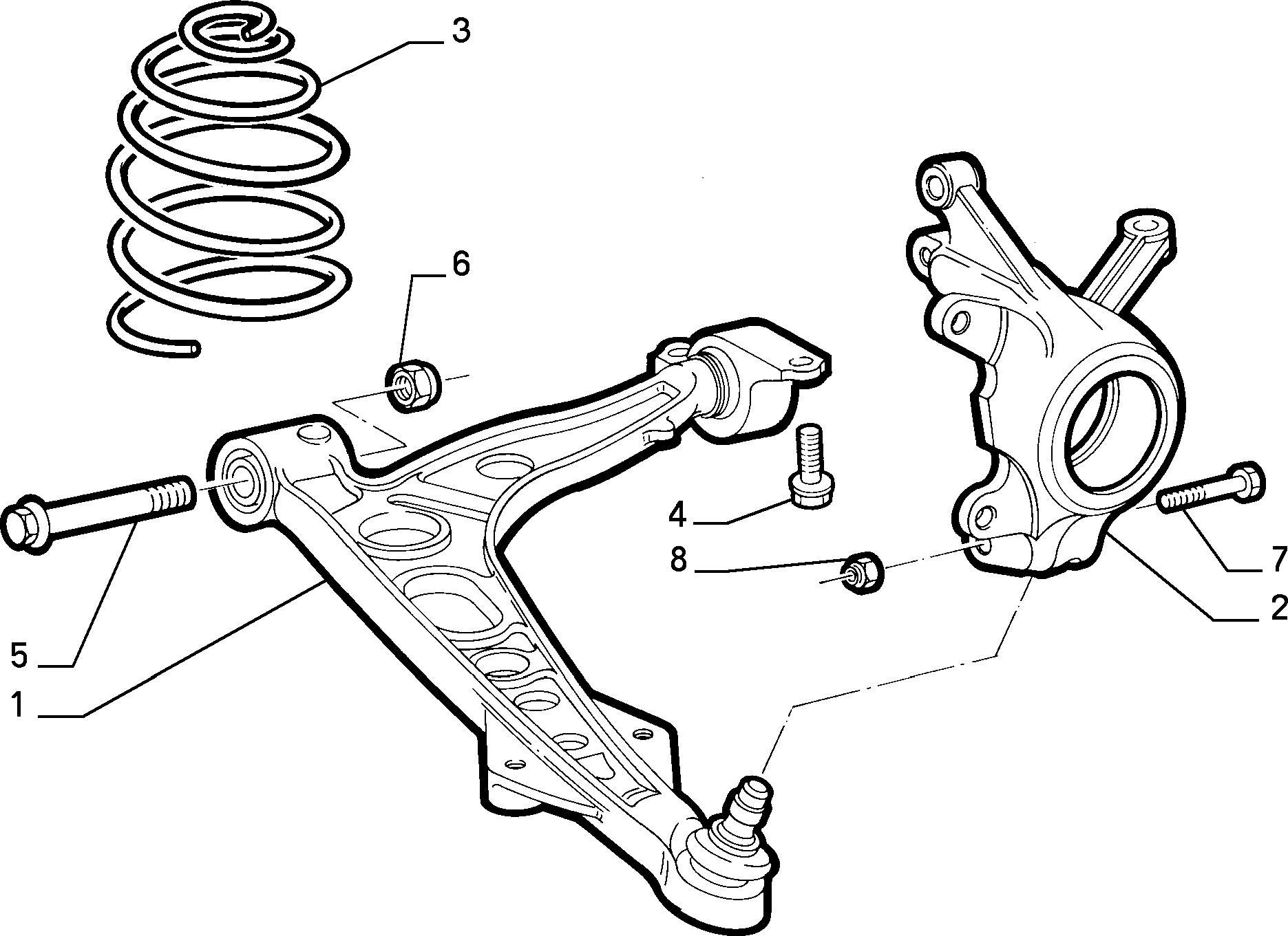 FCA 46429834 - Brat, suspensie roata allinparts.ro