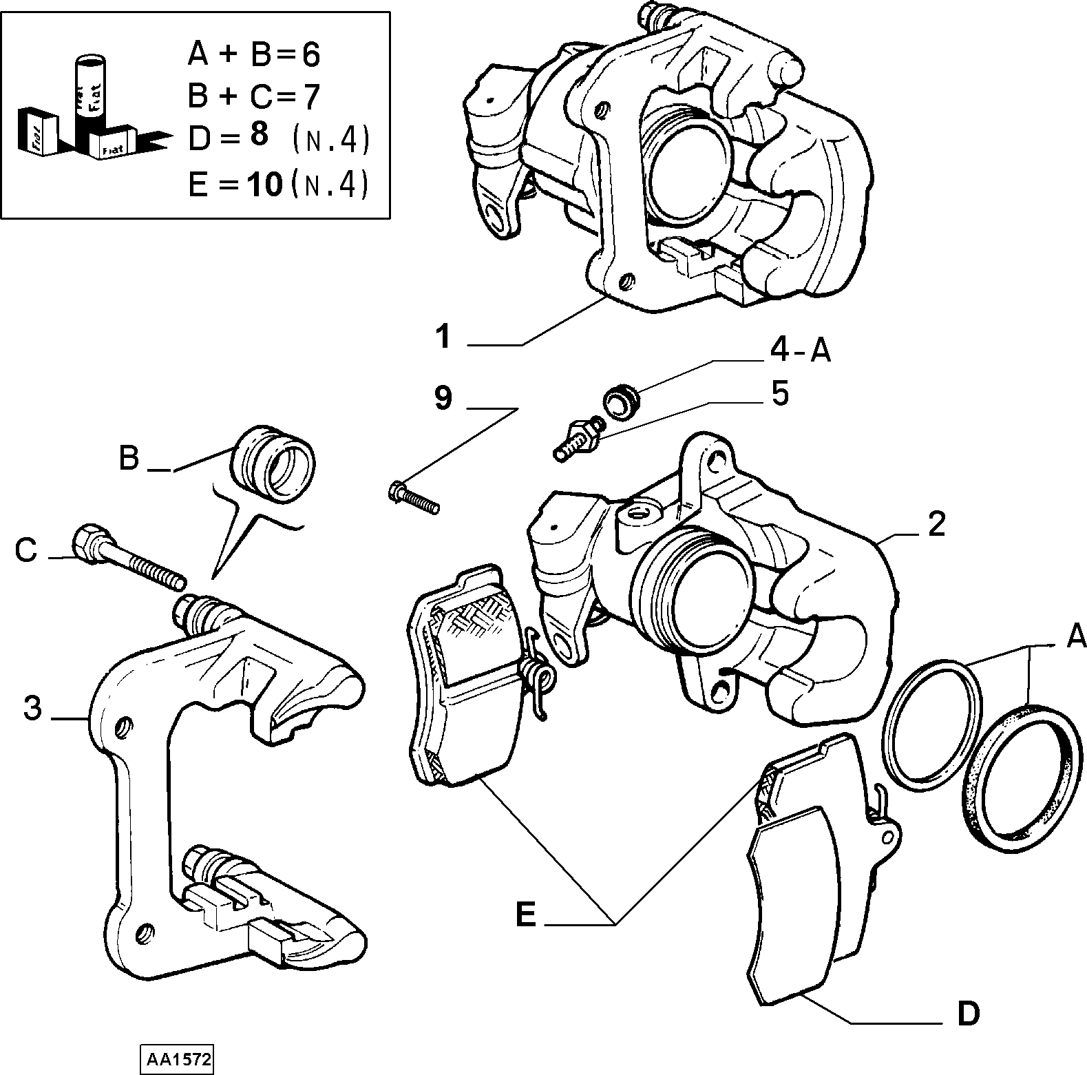 FCA 71770989 - Set placute frana,frana disc allinparts.ro