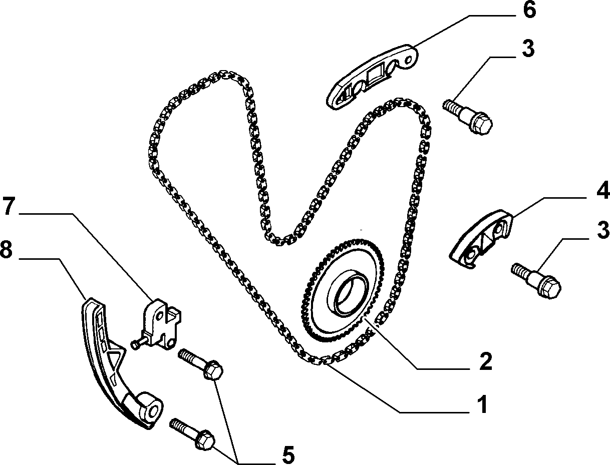 FCA 717 393 56 - Intinzator,lant distributie allinparts.ro