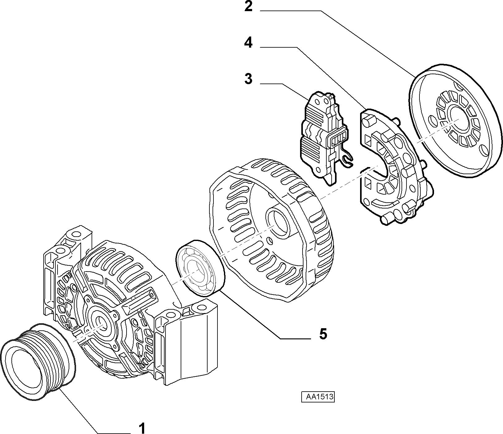 FCA 77363562 - Generator / Alternator allinparts.ro