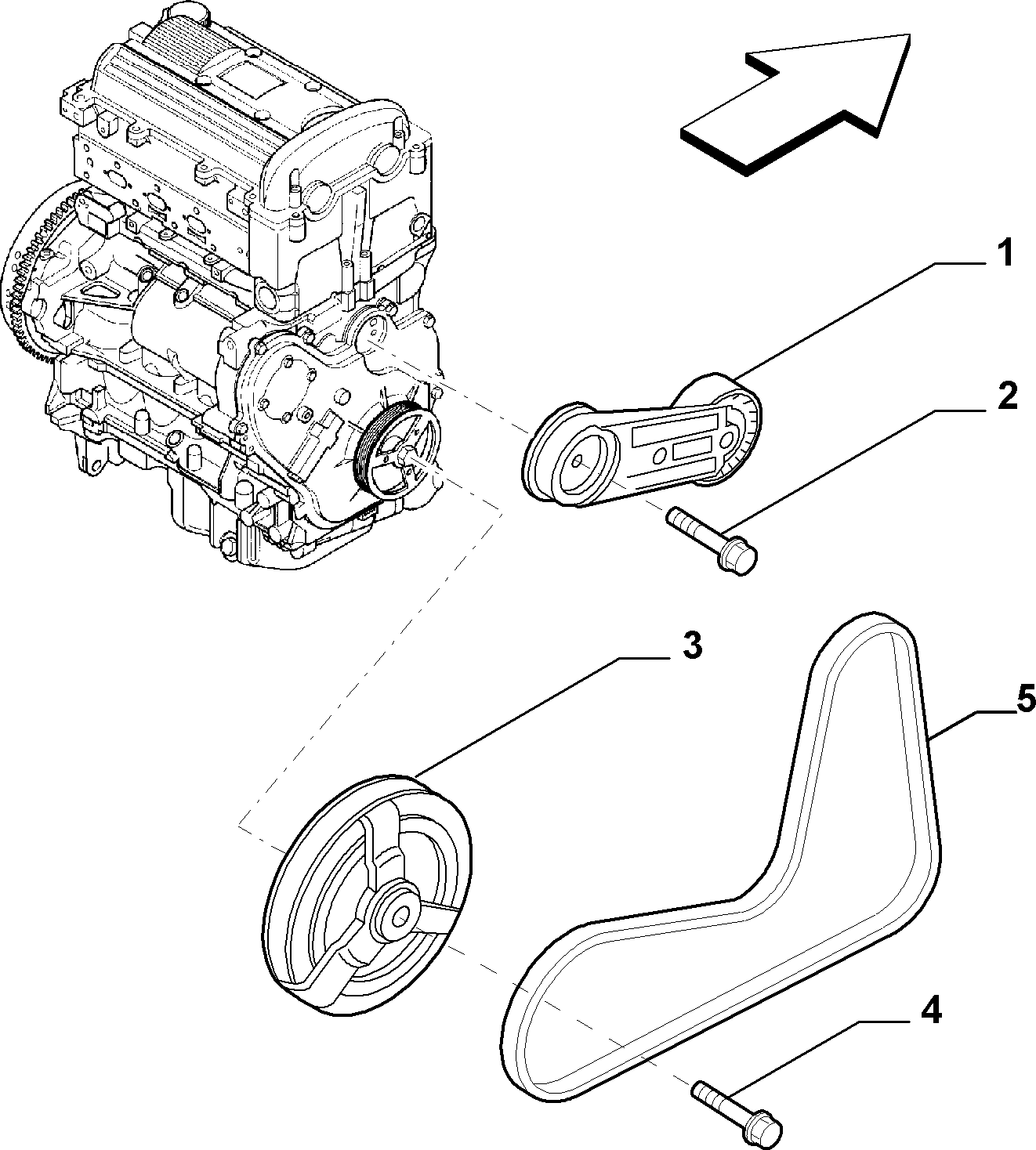 GM 55351458 - Curea transmisie cu caneluri allinparts.ro
